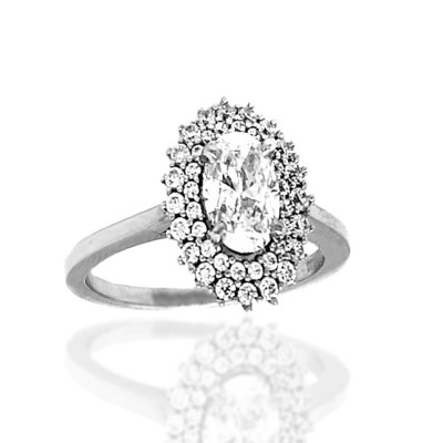 ΔΑΧΤΥΛΙΔΙ ΜΟΝΟΠΕΤΡΟ ΡΟΖΕΤΑ Κ14 ΜΕ ΠΕΤΡΕΣ ΖΙΡΓΚΟΝ - 10381