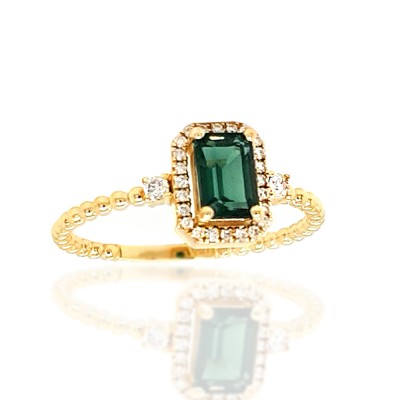 ΔΑΧΤΥΛΙΔΙ ΡΟΖΕΤΑ Κ18 ΜΕ ΠΟΛΥΤΙΜΕΣ ΠΕΤΡΕΣ - 10420