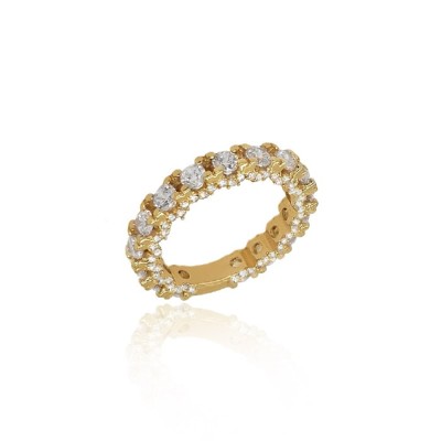 ΟΛΟΒΕΡΟ ΔΑΧΤΥΛΙΔΙ Κ14 ΜΕ ΠΕΤΡΕΣ ΖΙΡΓΚΟΝ - 10769