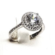 ΔΑΧΤΥΛΙΔΙ ΜΟΝΟΠΕΤΡΟ ΡΟΖΕΤΑ Κ14 ΜΕ ΠΕΤΡΕΣ ΖΙΡΓΚΟΝ - 1082