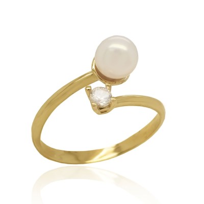 ΔΑΧΤΥΛΙΔΙ Κ14 ΜΕ ΜΑΡΓΑΡΙΤΑΡΙ ΚΑΙ ΠΕΤΡΕΣ ΖΙΡΓΚΟΝ - 11545