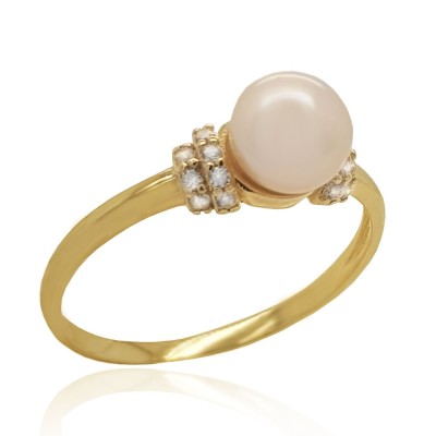 ΔΑΧΤΥΛΙΔΙ Κ14 ΜΕ ΜΑΡΓΑΡΙΤΑΡΙ ΚΑΙ ΠΕΤΡΕΣ ΖΙΡΓΚΟΝ - 11546