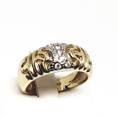 ΔΙΧΡΩΜΟ ΔΑΧΤΥΛΙΔΙ Κ14 ΜΕ ΠΕΤΡΕΣ ΖΙΡΓΚΟΝ - 1183 ΔΙΧΡΩΜΟ ΔΑΧΤΥΛΙΔΙ Κ14 ΜΕ ΠΕΤΡΕΣ ΖΙΡΓΚΟΝ - 1183