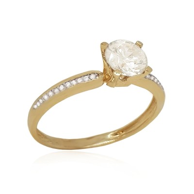 ΔΑΧΤΥΛΙΔΙ ΜΟΝΟΠΕΤΡΟ Κ14 ΜΕ ΠΕΤΡΕΣ ΖΙΡΓΚΟΝ - 12097