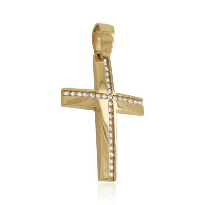 ΣΤΑΥΡΟΣ Κ14 ΜΕ ΠΕΤΡΕΣ ΖΙΡΓΚΟΝ - 12314