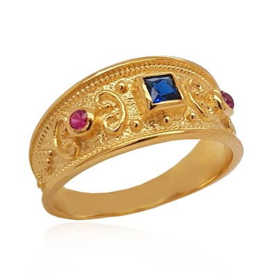 ΒΥΖΑΝΤΙΝΟ ΔΑΧΤΥΛΙΔΙ Κ14 ΜΕ ΠΕΤΡΕΣ ΖΙΡΓΚΟΝ - 12425 ΒΥΖΑΝΤΙΝΟ ΔΑΧΤΥΛΙΔΙ Κ14 ΜΕ ΠΕΤΡΕΣ ΖΙΡΓΚΟΝ - 12425