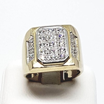 ΔΙΧΡΩΜΟ ΔΑΧΤΥΛΙΔΙ Κ14 ΜΕ ΠΕΤΡΕΣ ΖΙΡΓΚΟΝ - 1256 ΔΙΧΡΩΜΟ ΔΑΧΤΥΛΙΔΙ Κ14 ΜΕ ΠΕΤΡΕΣ ΖΙΡΓΚΟΝ - 1256