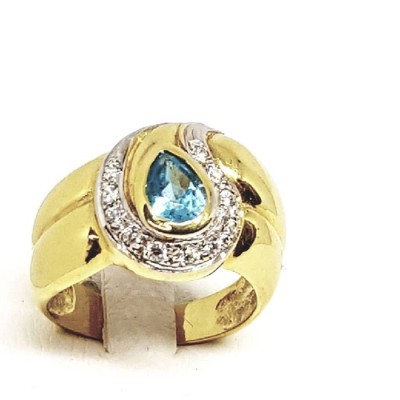 ΔΙΧΡΩΜΟ ΔΑΧΤΥΛΙΔΙ Κ14 ΜΕ ΠΕΤΡΕΣ ΖΙΡΓΚΟΝ - 1272 ΔΙΧΡΩΜΟ ΔΑΧΤΥΛΙΔΙ Κ14 ΜΕ ΠΕΤΡΕΣ ΖΙΡΓΚΟΝ - 1272