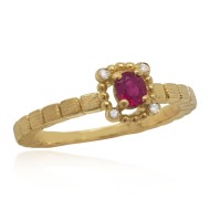 ΔΑΧΤΥΛΙΔΙ Κ18 ΜΕ ΠΟΛΥΤΙΜΕΣ ΠΕΤΡΕΣ - 13085