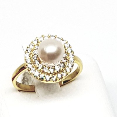 ΔΑΧΤΥΛΙΔΙ Κ14 ΜΕ ΜΑΡΓΑΡΙΤΑΡΙ ΚΑΙ ΠΕΤΡΕΣ ΖΙΡΓΚΟΝ - 1318