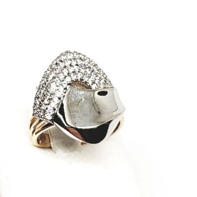 ΔΙΧΡΩΜΟ ΔΑΧΤΥΛΙΔΙ Κ14 ΜΕ ΠΕΤΡΕΣ ΖΙΡΓΚΟΝ - 1421 ΔΙΧΡΩΜΟ ΔΑΧΤΥΛΙΔΙ Κ14 ΜΕ ΠΕΤΡΕΣ ΖΙΡΓΚΟΝ - 1421