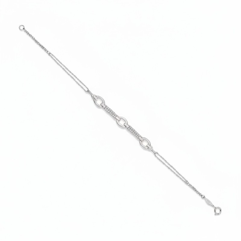 ΒΡΑΧΙΟΛΙ Κ14 ΜΕ ΠΕΤΡΕΣ ΖΙΡΓΚΟΝ - 1659 ΒΡΑΧΙΟΛΙ Κ14 ΜΕ ΠΕΤΡΕΣ ΖΙΡΓΚΟΝ ΛΕΥΚΟΧΡΥΣΟ ΜΕ ΔΙΠΛΗ ΛΕΠΤΕΠΙΛΕΠΤΗ ΑΛΥΣΙΔΑ ΚΑΙ ΣΤΟ ΚΕΝΤΡΙΚΟ ΤΜΗΜΑ ΕΧΕΙ ΠΕΤΡΑΤΟ ΣΧΕΔΙΑΣΜΟ