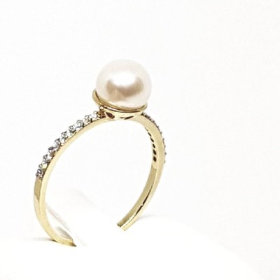 ΔΑΧΤΥΛΙΔΙ Κ14 ΜΕ ΜΑΡΓΑΡΙΤΑΡΙ ΚΑΙ ΠΕΤΡΕΣ ΖΙΡΓΚΟΝ - 1727