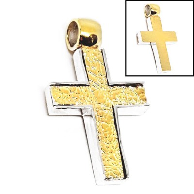 ΔΙΧΡΩΜΟΣ ΣΤΑΥΡΟΣ Κ14 ΧΩΡΙΣ ΠΕΤΡΕΣ - 1825 ΔΙΧΡΩΜΟΣ ΣΤΑΥΡΟΣ Κ14 ΧΩΡΙΣ ΠΕΤΡΕΣ - 1825