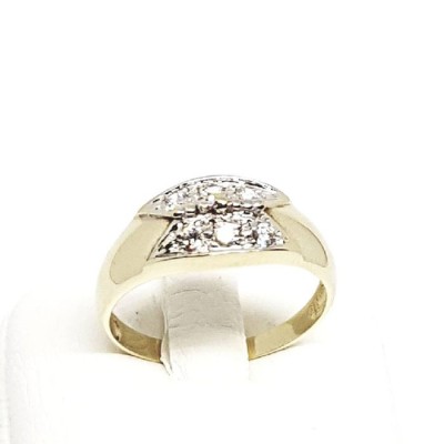 ΔΙΧΡΩΜΟ ΔΑΧΤΥΛΙΔΙ Κ14 ΜΕ ΠΕΤΡΕΣ ΖΙΡΓΚΟΝ - 1904 ΔΙΧΡΩΜΟ ΔΑΧΤΥΛΙΔΙ Κ14 ΜΕ ΠΕΤΡΕΣ ΖΙΡΓΚΟΝ - 1904