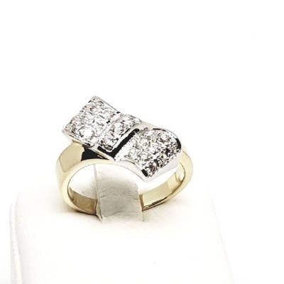 ΔΙΧΡΩΜΟ ΔΑΧΤΥΛΙΔΙ Κ14 ΜΕ ΠΕΤΡΕΣ ΖΙΡΓΚΟΝ - 1909 ΔΙΧΡΩΜΟ ΔΑΧΤΥΛΙΔΙ Κ14 ΜΕ ΠΕΤΡΕΣ ΖΙΡΓΚΟΝ - 1909