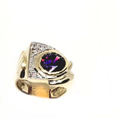 ΔΙΧΡΩΜΟ ΔΑΧΤΥΛΙΔΙ Κ14 ΜΕ ΠΕΤΡΕΣ ΖΙΡΓΚΟΝ - 1918 ΔΙΧΡΩΜΟ ΔΑΧΤΥΛΙΔΙ Κ14 ΜΕ ΠΕΤΡΕΣ ΖΙΡΓΚΟΝ - 1918