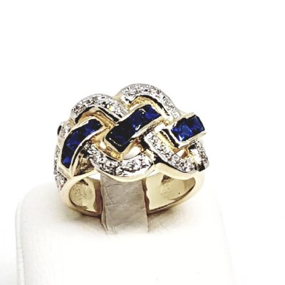 ΔΙΧΡΩΜΟ ΔΑΧΤΥΛΙΔΙ Κ14 ΜΕ ΠΕΤΡΕΣ ΖΙΡΓΚΟΝ - 1919 ΔΙΧΡΩΜΟ ΔΑΧΤΥΛΙΔΙ Κ14 ΜΕ ΠΕΤΡΕΣ ΖΙΡΓΚΟΝ - 1919