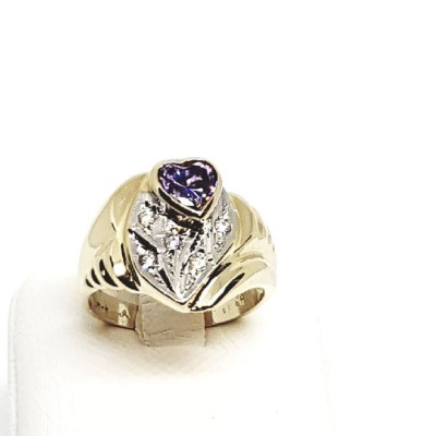 ΔΙΧΡΩΜΟ ΔΑΧΤΥΛΙΔΙ Κ14 ΜΕ ΠΕΤΡΕΣ ΖΙΡΓΚΟΝ - 1920 ΔΙΧΡΩΜΟ ΔΑΧΤΥΛΙΔΙ Κ14 ΜΕ ΠΕΤΡΕΣ ΖΙΡΓΚΟΝ - 1920