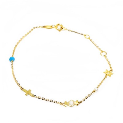 ΒΡΑΧΙΟΛΙ Κ14 ΜΕ ΣΥΝΘΕΤΙΚΕΣ ΠΕΤΡΕΣ ΚΑΙ ΜΑΡΓΑΡΙΤΑΡΙΑ - 2084