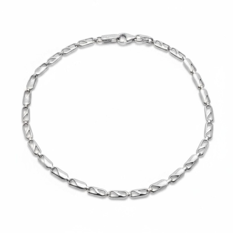 ΑΝΔΡΙΚΟ ΒΡΑΧΙΟΛΙ Κ9 ΧΩΡΙΣ ΠΕΤΡΕΣ ΛΕΥΚΟΧΡΥΣΟ ΜΕ ΙΔΙΑΙΤΕΡΟ ΣΧΕΔΙΑΣΜΟ