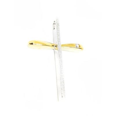 ΔΙΧΡΩΜΟΣ ΣΤΑΥΡΟΣ Κ18 ΜΕ ΠΟΛΥΤΙΜΕΣ ΠΕΤΡΕΣ - 3151 ΔΙΧΡΩΜΟΣ ΣΤΑΥΡΟΣ Κ18 ΜΕ ΠΟΛΥΤΙΜΕΣ ΠΕΤΡΕΣ - 3151