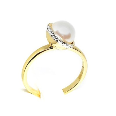 ΔΑΧΤΥΛΙΔΙ Κ14 ΜΕ ΜΑΡΓΑΡΙΤΑΡΙ ΚΑΙ ΠΕΤΡΕΣ ΖΙΡΓΚΟΝ - 3605