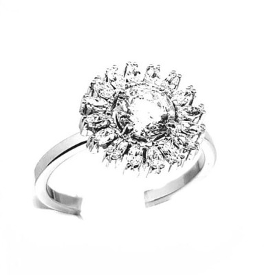 ΔΑΧΤΥΛΙΔΙ ΜΟΝΟΠΕΤΡΟ ΡΟΖΕΤΑ Κ14 ΜΕ ΠΕΤΡΕΣ ΖΙΡΓΚΟΝ - 3620