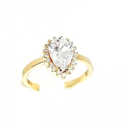 ΔΑΧΤΥΛΙΔΙ ΜΟΝΟΠΕΤΡΟ ΡΟΖΕΤΑ Κ14 ΜΕ ΠΕΤΡΕΣ ΖΙΡΓΚΟΝ - 3621