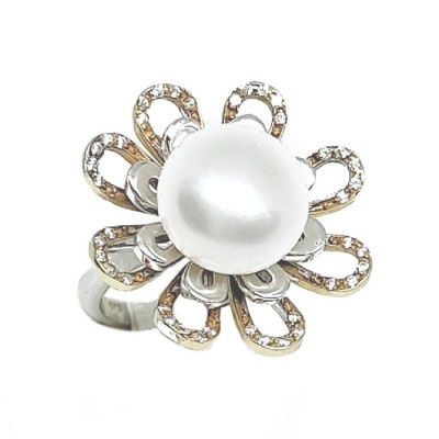 ΔΑΧΤΥΛΙΔΙ Κ14 ΜΕ ΜΑΡΓΑΡΙΤΑΡΙ ΚΑΙ ΠΕΤΡΕΣ ΖΙΡΓΚΟΝ - 6344