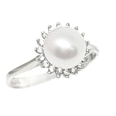 ΔΑΧΤΥΛΙΔΙ Κ14 ΜΕ ΜΑΡΓΑΡΙΤΑΡΙ ΚΑΙ ΠΕΤΡΕΣ ΖΙΡΓΚΟΝ - 6375