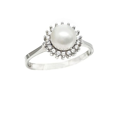 ΔΑΧΤΥΛΙΔΙ Κ14 ΜΕ ΜΑΡΓΑΡΙΤΑΡΙ ΚΑΙ ΠΕΤΡΕΣ ΖΙΡΓΚΟΝ - 6385