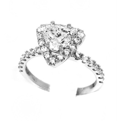 ΔΑΧΤΥΛΙΔΙ ΜΟΝΟΠΕΤΡΟ ΡΟΖΕΤΑ Κ14 ΜΕ ΠΕΤΡΕΣ ΖΙΡΓΚΟΝ - 7024