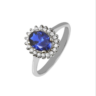 ΔΑΧΤΥΛΙΔΙ ΡΟΖΕΤΑ Κ14 ΜΕ ΠΕΤΡΕΣ ΖΙΡΓΚΟΝ - 7473