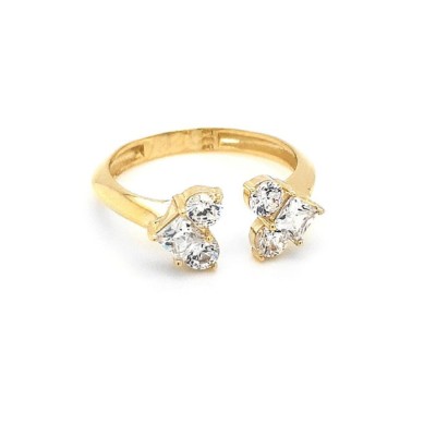 ΔΑΧΤΥΛΙΔΙ Κ14 ΜΕ ΠΕΤΡΕΣ ΖΙΡΓΚΟΝ - 7824