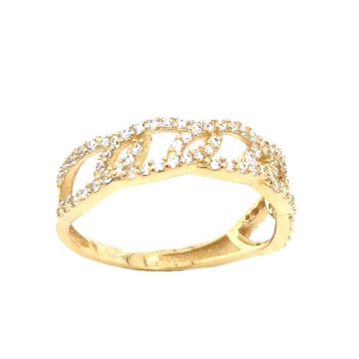 ΔΑΧΤΥΛΙΔΙ Κ14 ΜΕ ΠΕΤΡΕΣ ΖΙΡΓΚΟΝ - 7862