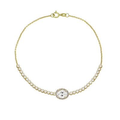 ΒΡΑΧΙΟΛΙ ΡΙΒΙΕΡΑ Κ14 ΜΕ ΠΕΤΡΕΣ ΖΙΡΓΚΟΝ - 8374