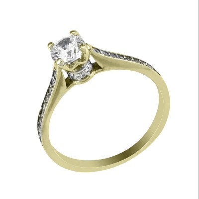 ΔΙΧΡΩΜΟ ΔΑΧΤΥΛΙΔΙ ΜΟΝΟΠΕΤΡΟ Κ9 ΜΕ ΠΕΤΡΕΣ ΖΙΡΓΚΟΝ - 9023