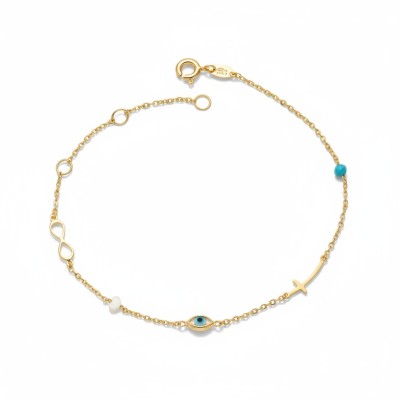 ΒΡΑΧΙΟΛΙ Κ14 ΜΕ ΣΥΝΘΕΤΙΚΕΣ ΠΕΤΡΕΣ ΚΑΙ ΜΑΡΓΑΡΙΤΑΡΙΑ - 252 ΒΡΑΧΙΟΛΙ Κ14 ΜΕ ΣΥΝΘΕΤΙΚΕΣ ΠΕΤΡΕΣ ΚΑΙ ΜΑΡΓΑΡΙΤΑΡΙΑ - 252